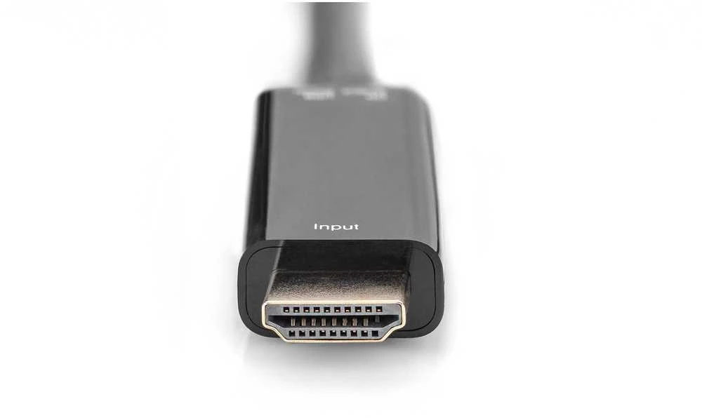 Assmann Electronic DIGITUS HDMI M to DP F su išoriniu maitinimu 4K 30Hz 2m Juodas