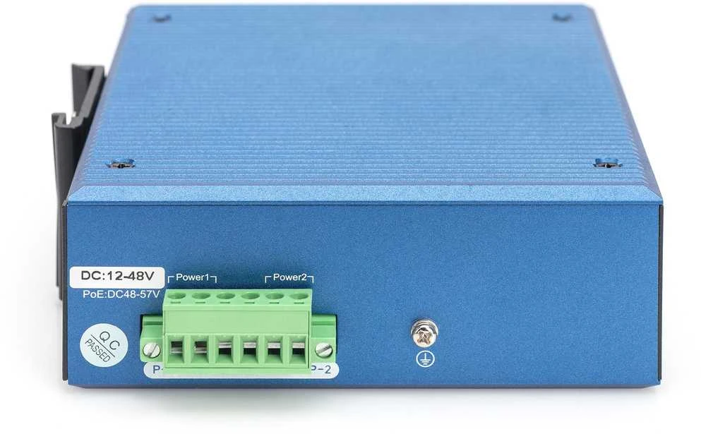 Šakotuvas DLC Digitus DN-651156 tinklo komutatorius Valdomas L2 Gigabit Ethernet (10/100/1000) Juoda, Mėlyna