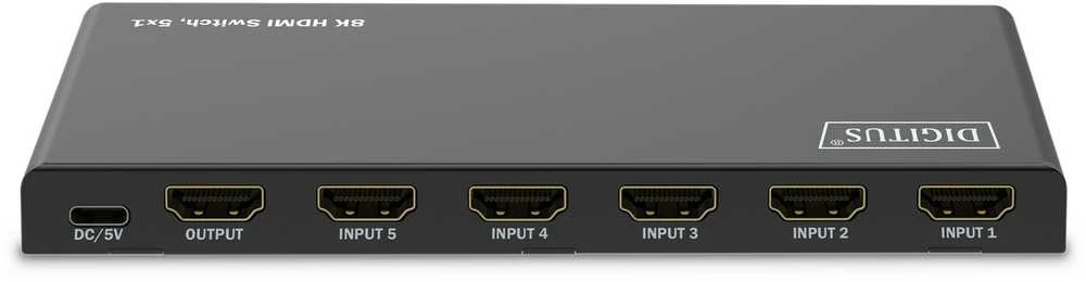 Digitus 8K HDMI komutatorius su jungčių panele