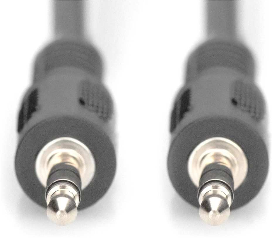 Digitus ASSMANN Audio pajungimo laidas, stereo 3.5mm, 2.50m, CCS, 2x0.10/10, M/M juodas, AK-510100-025-S