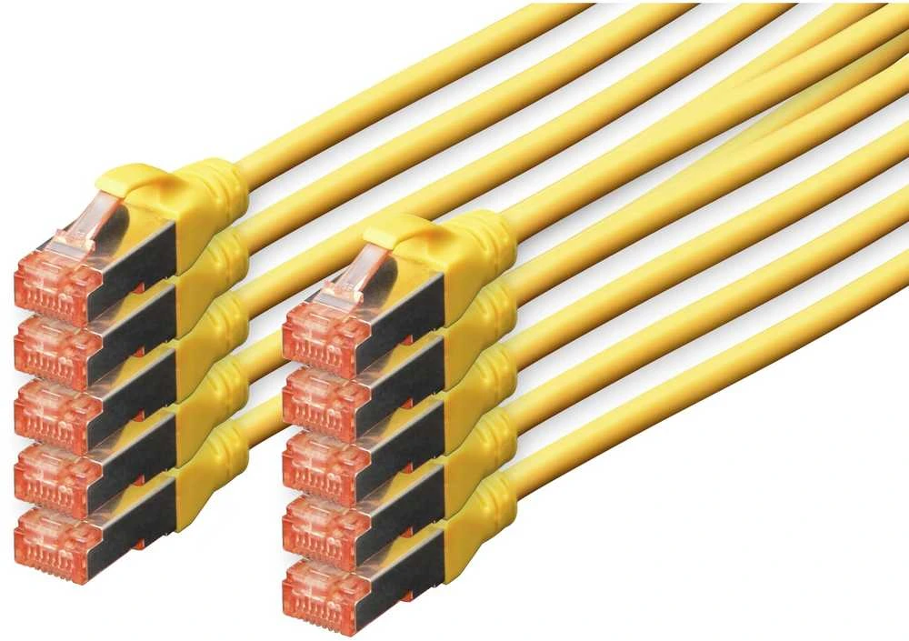 „Digitus Patchcord CAT6“, S-FTP, 3 m, 10 vnt (DK-1644-030-Y-10)