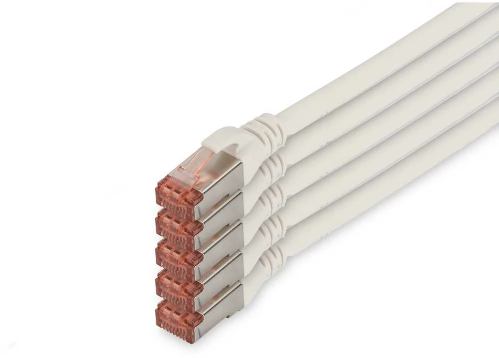 Digitus DK-1644-100-WH-5 tinklo kabelis Balta 10 m Cat6 S/FTP (S-STP)