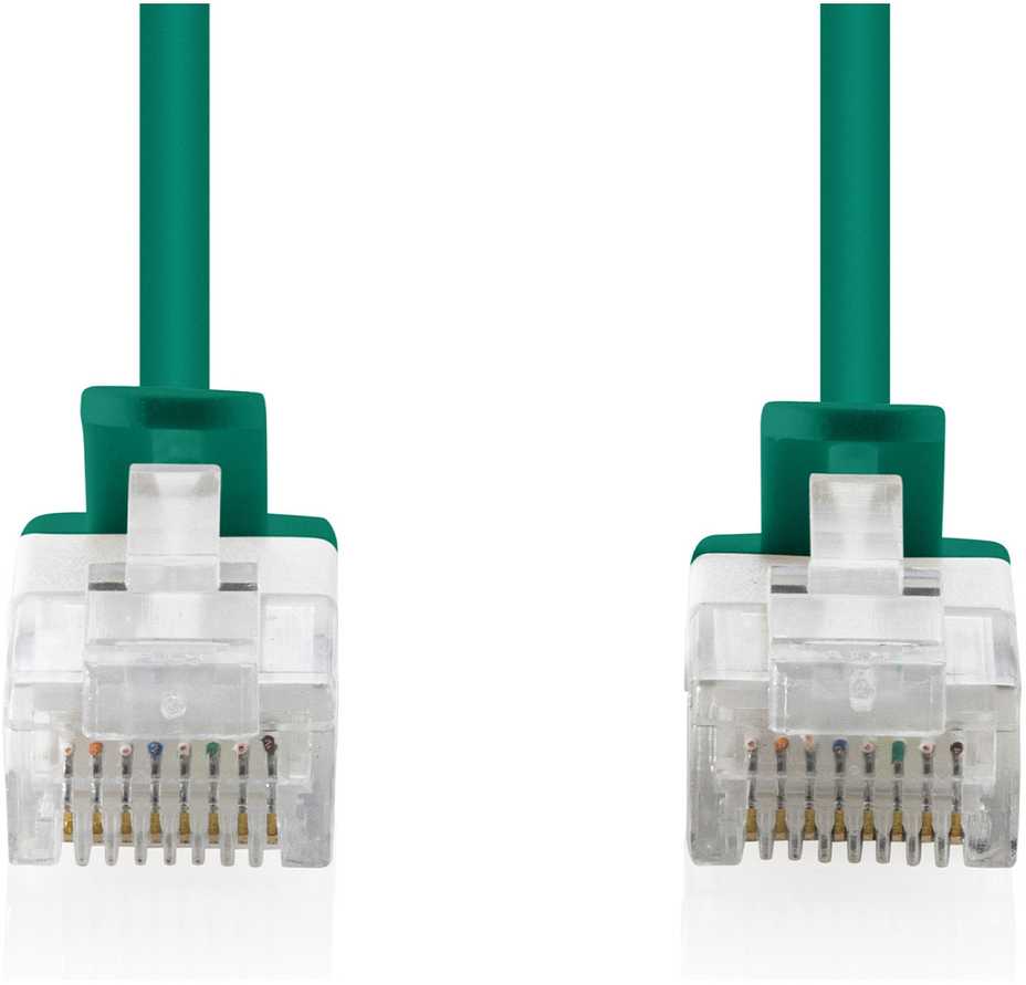 Digitus Patchcord Slim Cat.6 U/UTP LSZH 0.5m žalia 10 vnt. (DK-1618-005S-G-10)