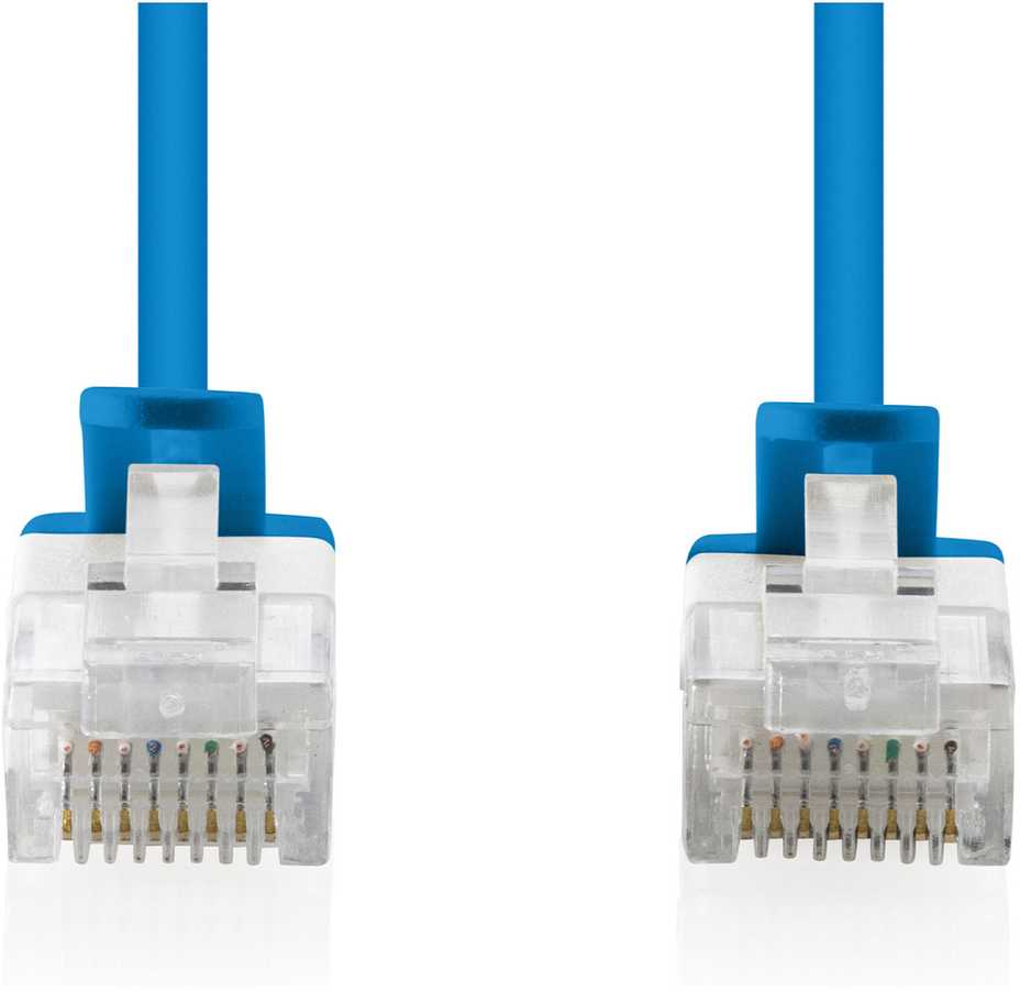 Digitus Patchcord Slim Cat.6 U/UTP LSZH 0.5m mėlyna 10 vnt. (DK-1618-005S-B-10)