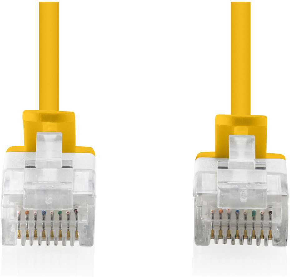 Digitus Patchcord Slim Cat.6 U/UTP LSZH 2m geltona 10 vnt. (DK-1618-020S-Y-10)