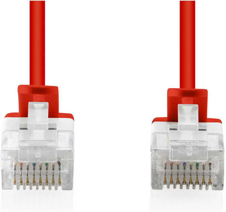 Digitus Patchcord Slim Cat.6 U/UTP LSZH 2m raudona 10 vnt. (DK-1618-020S-R-10)
