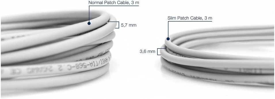 Digitus CAT 6 U-UTP Plonas pataiso laidas | Patch laidas | Skaidri raudonos spalvos jungtis, leidžianti lengvai atpažinti 6 kategoriją (250 MHz). Vidiniai laidininkai: varis (Cu) | Pilkas | 2 m | Modulinis RJ45 (8/8) kištukas