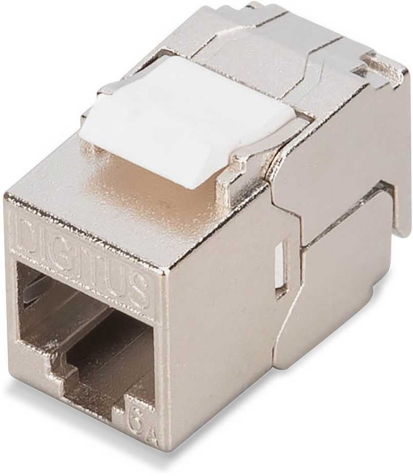 „Digitus Compact CAT 6A Keystone“ modulis, ekranuotas, montavimo jungtis be įrankių