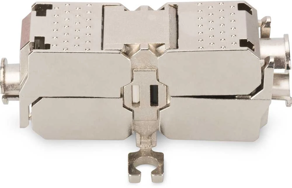 Assmann Electronic „Assmann“ elektroninė DIGITUS lauko užbaigimo mova CAT 6A 500 MHz, skirta AWG 22-26 visiškai ekranuotai trapecinio dizaino 26x35x80 mm
