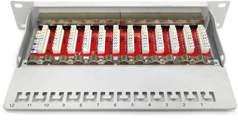 Digitus Patch panel 10'' 1U 12x RJ45 kat. 6A (DN-91612S-EA-G)