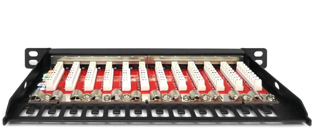 Digitus Cat.6A Slim Patchpanel,geschirmt,12-Port,0,5HE,10"sw (DN-91612S-SL-EA)