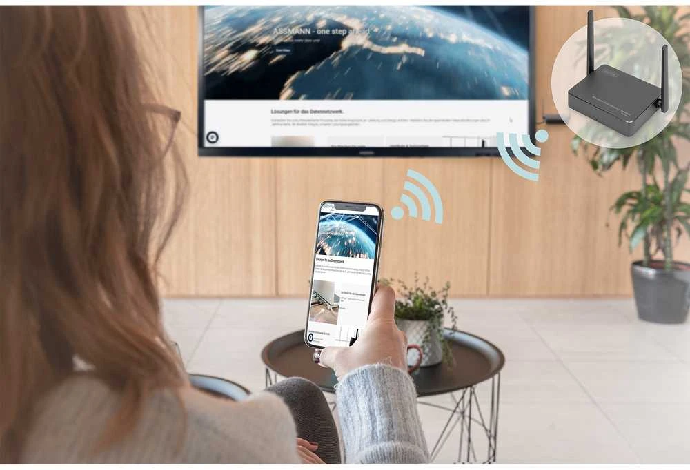 „Assmann“ elektroninė DIGITUS belaidė bendradarbiavimo sistema HDMI 2x TX 1x RX