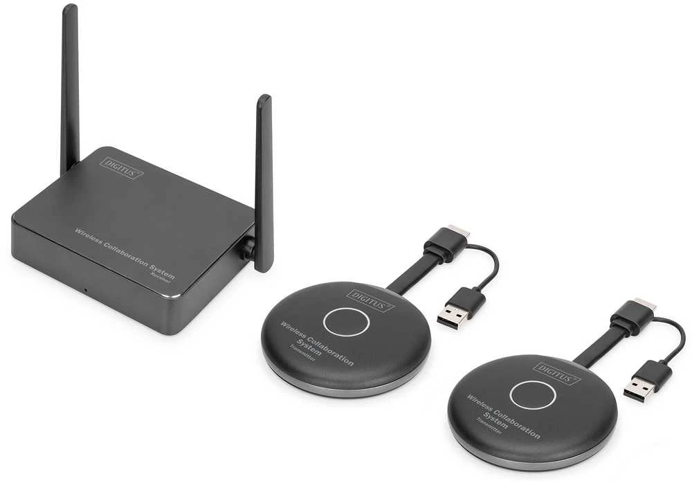 „Assmann“ elektroninė DIGITUS belaidė bendradarbiavimo sistema HDMI 2x TX 1x RX