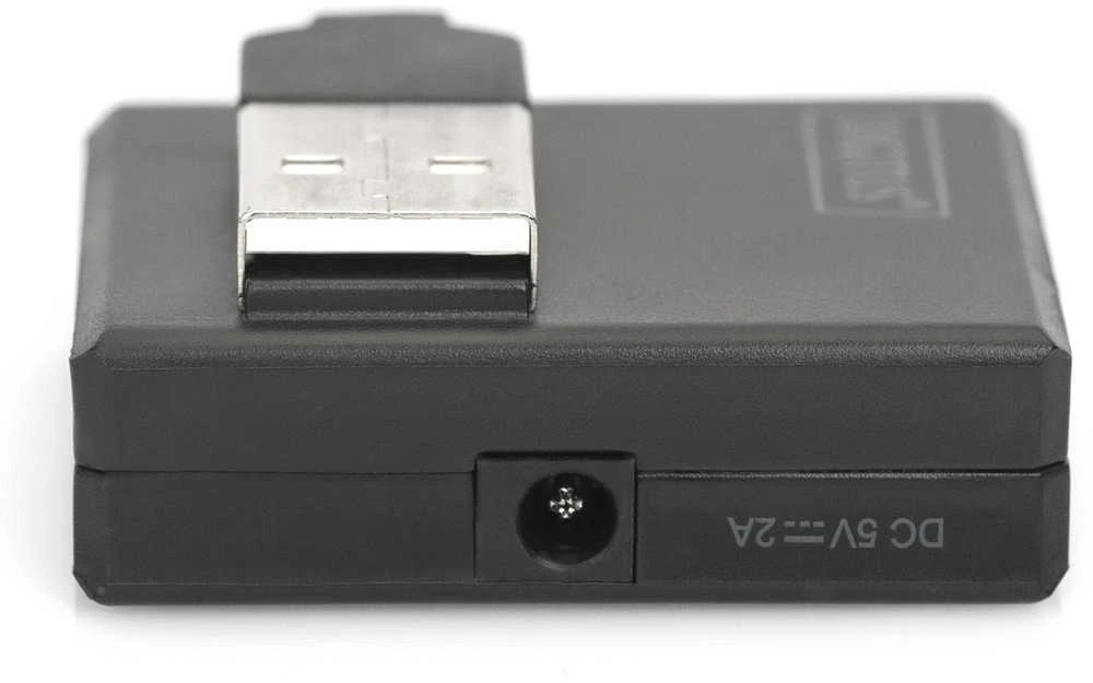 Assmann Electronic DIGITUS USB2.0 šakotuvas 4 prievadų 4xUSB A /F USB B mini F be maitinimo šaltinio, įskaitant. USB kabelis A/B mini