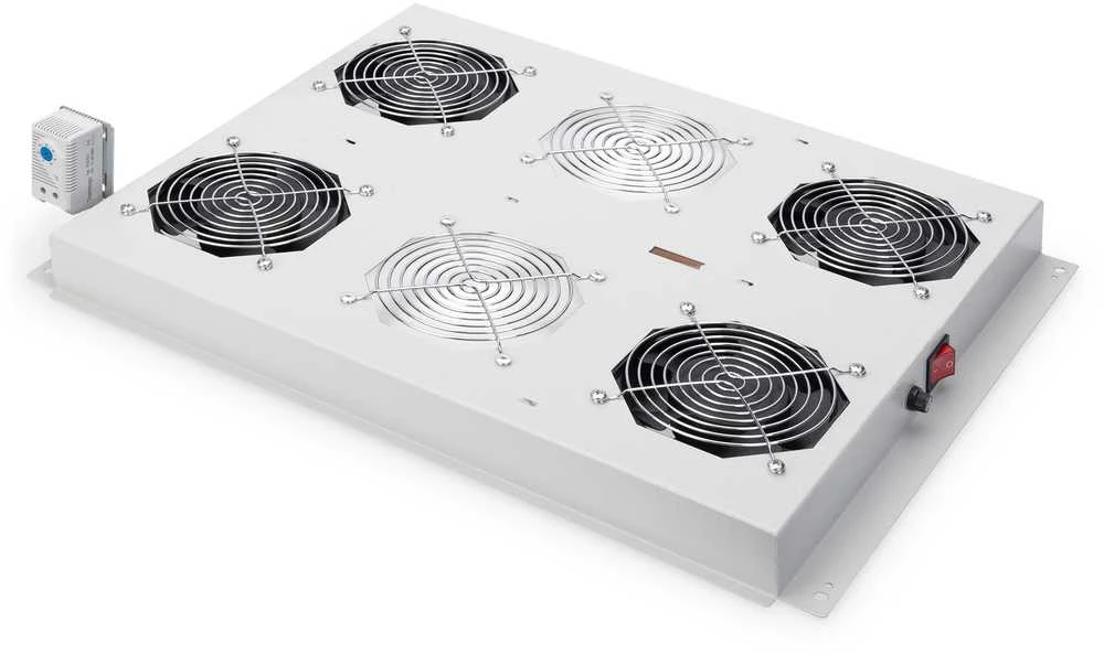 Digitus Roof oro kondicionierius serverių stelažams Unique Pilkas (DN-19 FAN-4-SRV)