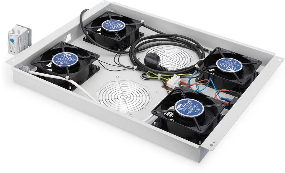 Digitus Roof oro kondicionierius serverių stelažams Unique Pilkas (DN-19 FAN-4-SRV)