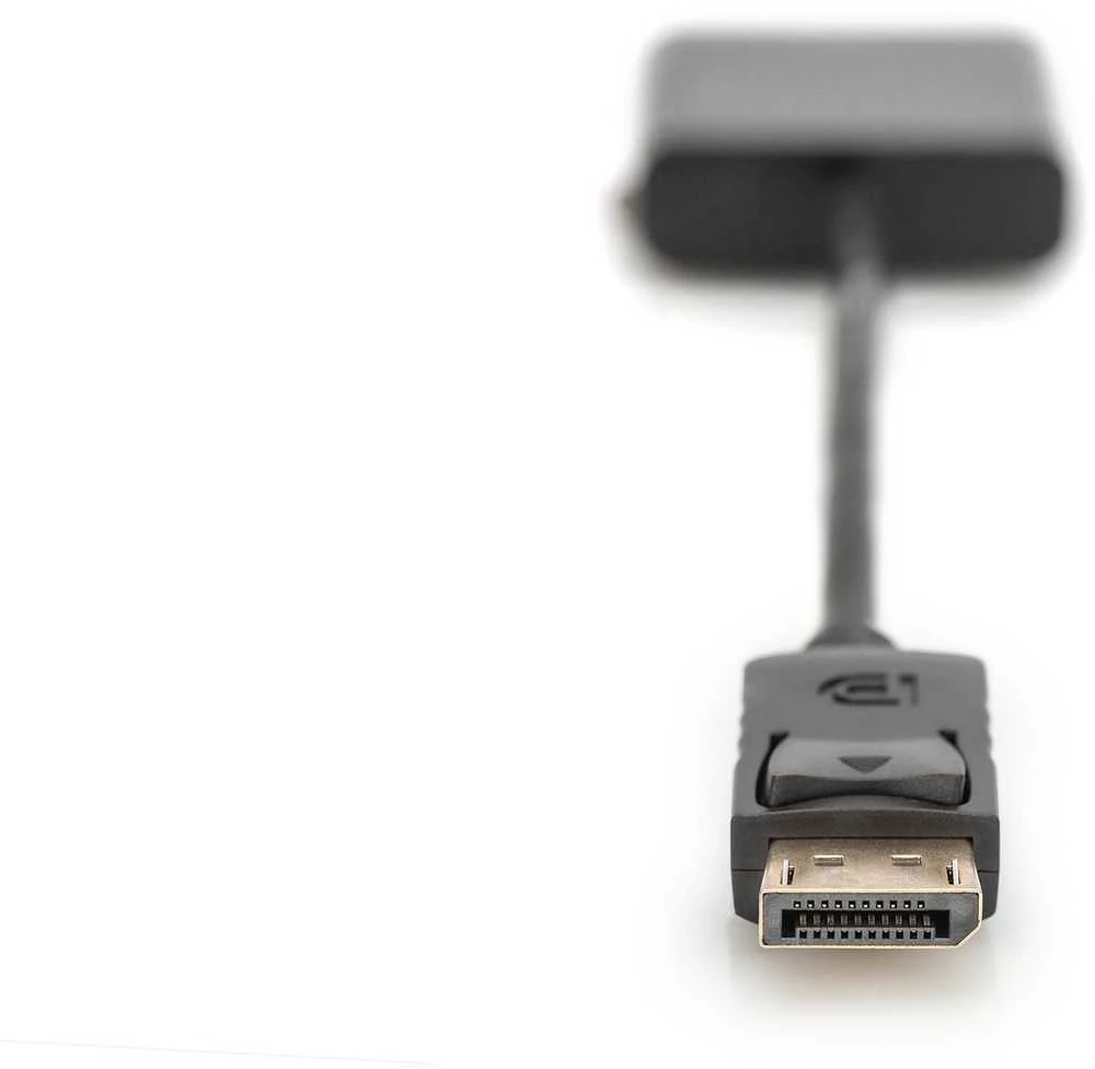 Assmann Electronic ASSMANN DisplayPort adapterio laidas DP - DVI 24+5 M/F 0.15m su blokavimu DP 1.1a suderinamas su CE bl