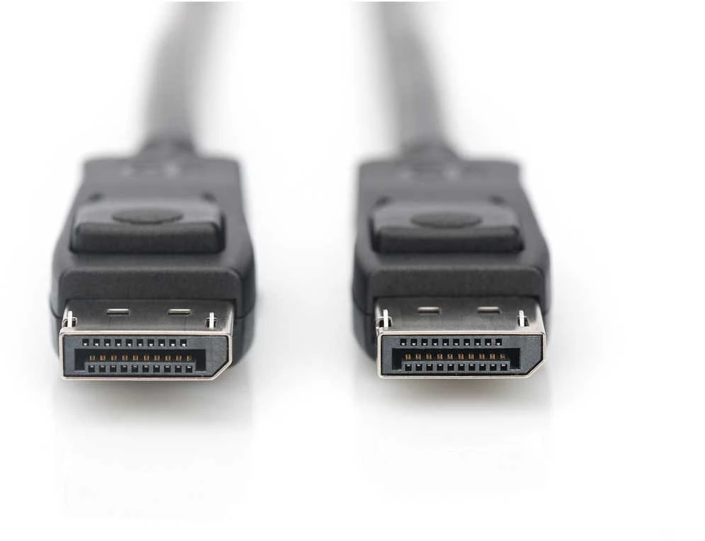 Assmann Electronic ASSMANN DisplayPort prijungimo kabelis DP M/M 5m su užraktu UHD 8K Vers. 1,3/1,4 mlrd