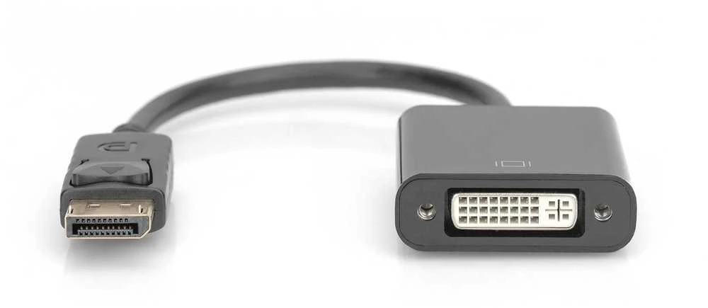 Assmann Electronic DIGITUS adapterio kabelio ekranasPrievadas DVI-I M/F 0,15 m AWG28 2x ekranuotas