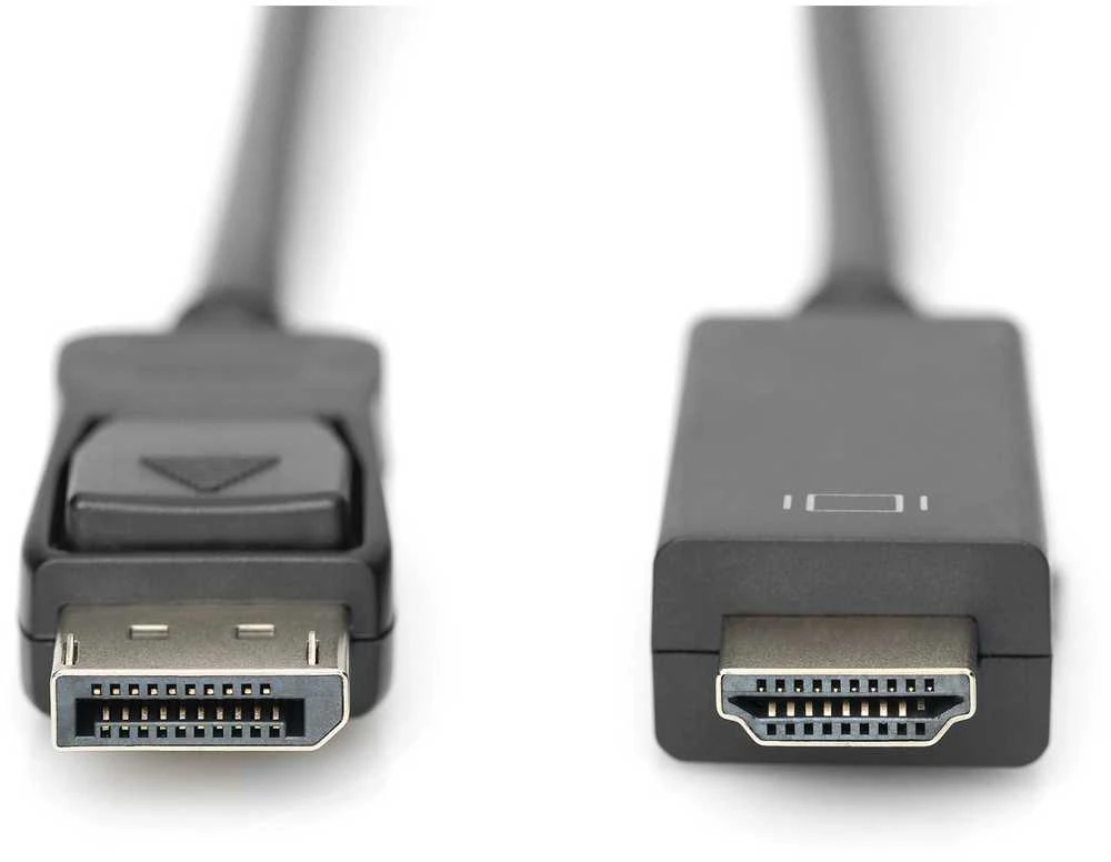 Assmann Electronic DIGITUS DisplayPort Adapteris Cable DP - HDMI Type A St / St 2.0m w / War. DP 1.2 HDMI 2.0 4K / 60Hz CE juodas