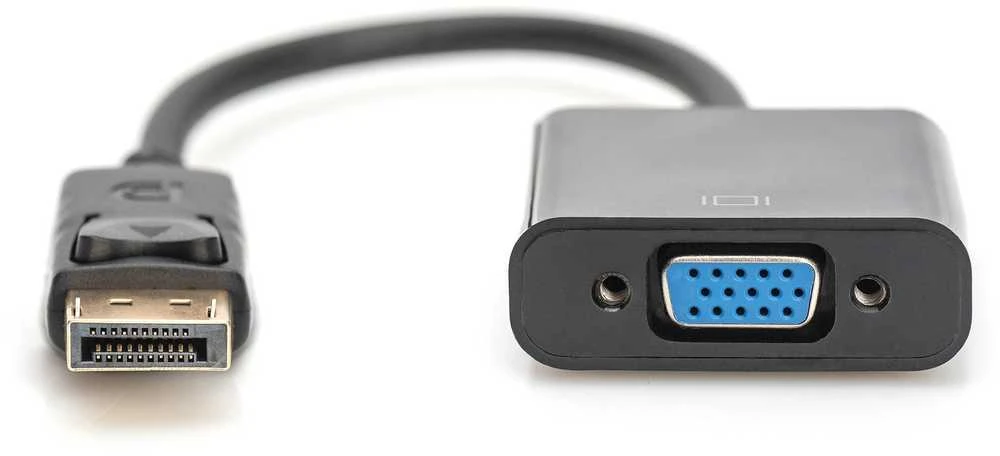Assmann Electronic DIGITUS adapterio kabelio ekranasPortas VGA HD15 0,15m AWG28 2x ekranuotas