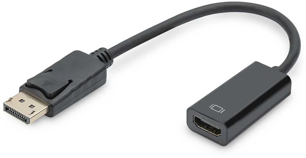 Adapteris AV Digitus DisplayPort - HDMI juoda (DB-340400-001-S)