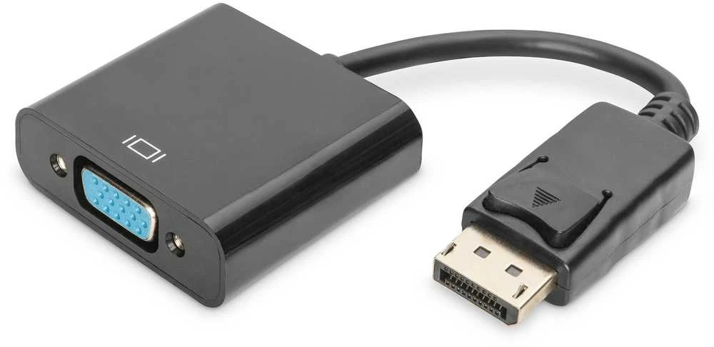 Assmann Electronic DIGITUS DisplayPort adapterio laidas DP - HD15 M/F 0.15m su blokavimu DP 1.1a suderinamas su CE bl