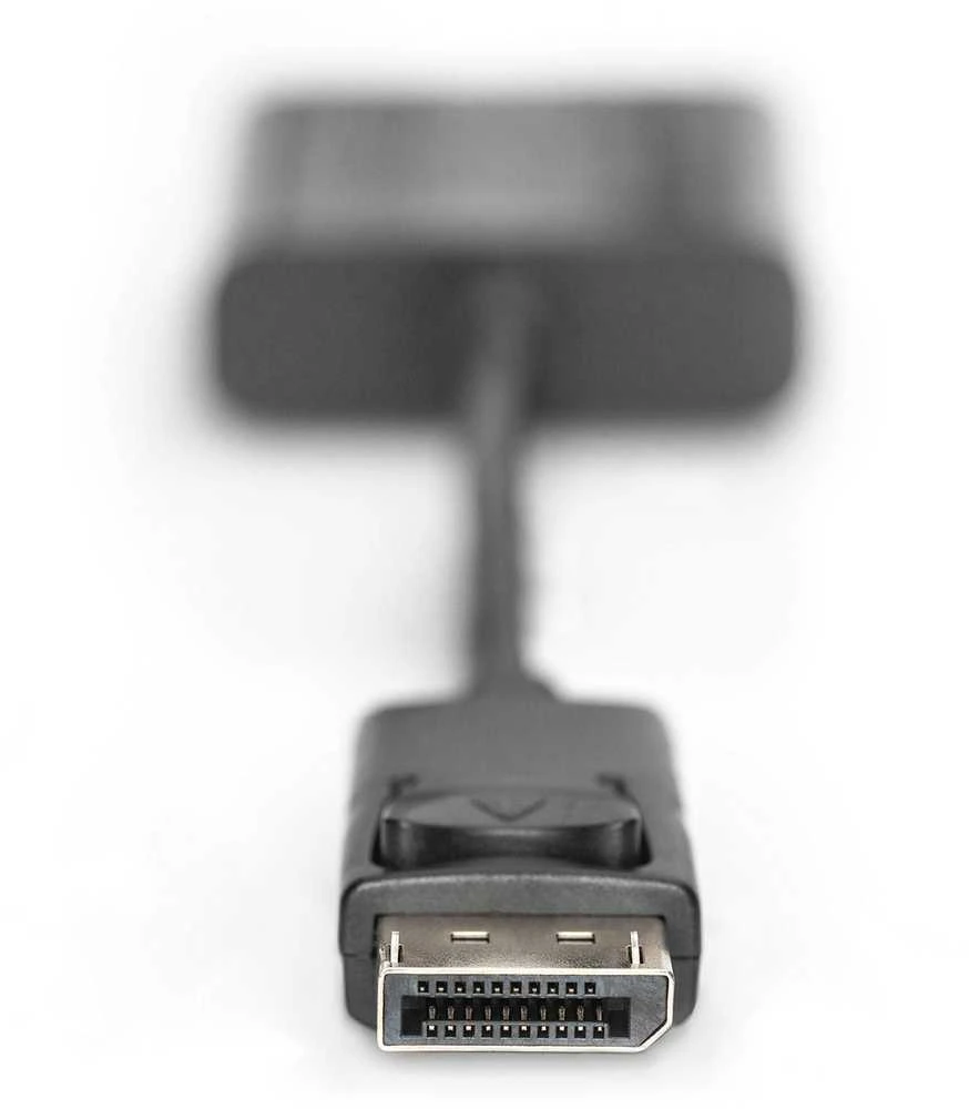 Assmann Electronic DIGITUS DisplayPort adapterio laidas DP - HD15 M/F 0.15m su blokavimu DP 1.1a suderinamas su CE bl
