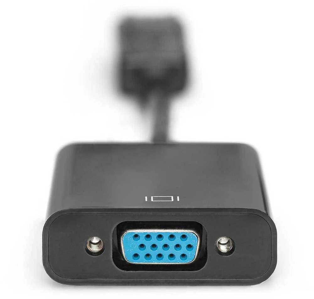 Assmann Electronic DIGITUS DisplayPort adapterio laidas DP - HD15 M/F 0.15m su blokavimu DP 1.1a suderinamas su CE bl