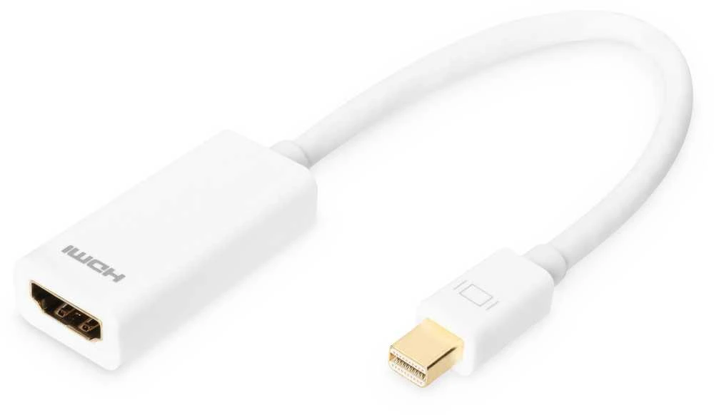 Adapteris AV Digitus DisplayPort Mini – HDMI balta (DB-340404-001-W)