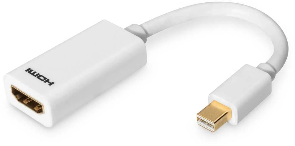 Assmann Electronic ASSMANN DisplayPort adapterio kabelis mini DP - HDMI tipas AM/F 0.15m DP 1.1a suderinamas su CE wh