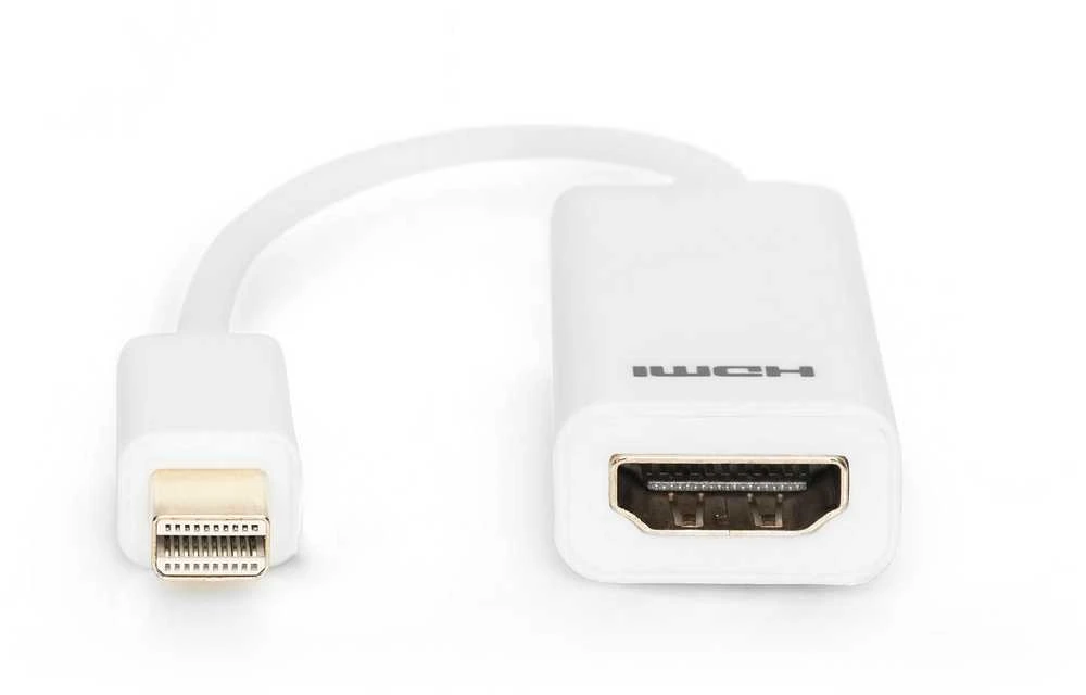 Assmann Electronic ASSMANN DisplayPort adapterio kabelis mini DP - HDMI tipas AM/F 0.15m DP 1.1a suderinamas su CE wh