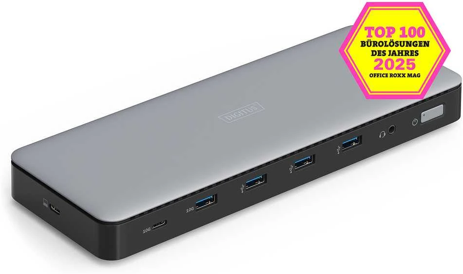 Digitus USB-C dokas su USB ir garso jungtimis