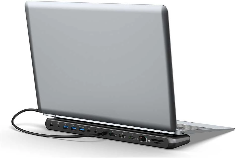 „Digitus USB-C 8K“ prijungimo stotelė, 12 prievadų | DA-70919 | Ethernet LAN (RJ-45) jungtys: 1 | HDMI jungčių kiekis: 2