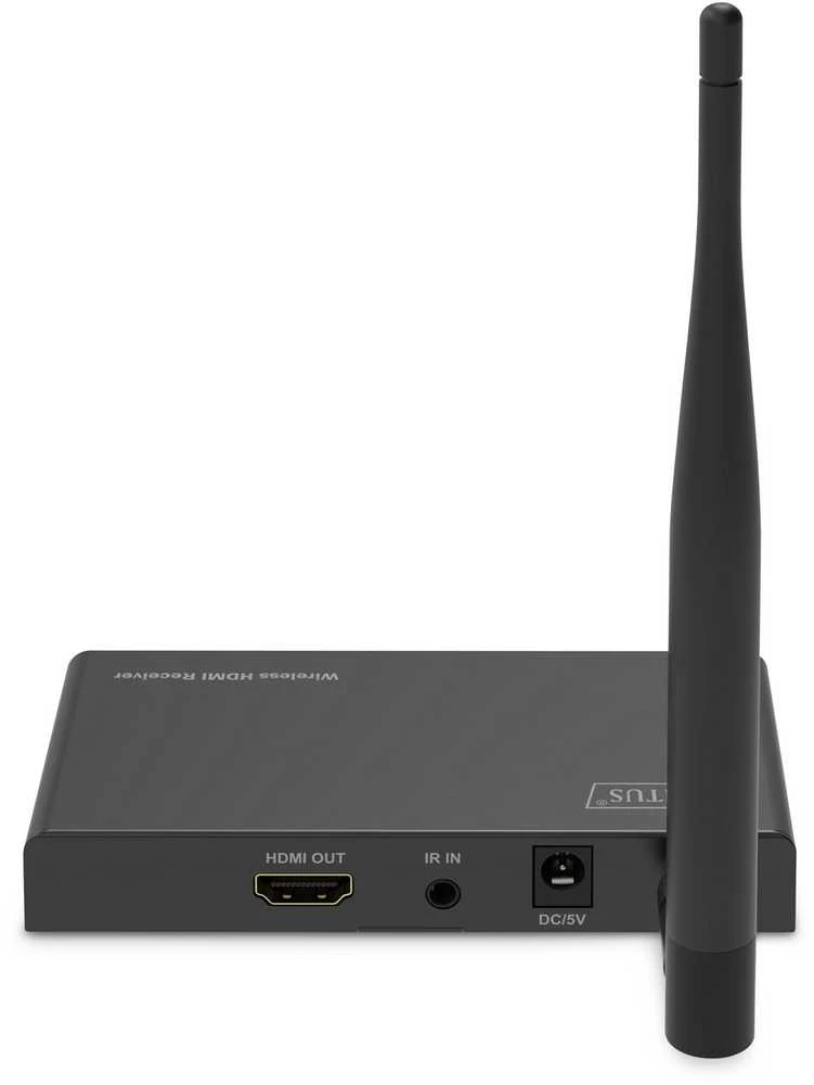 Digitus DS-55347 vaizdo ir garso signalų ilgintuvas AV imtuvas Juoda