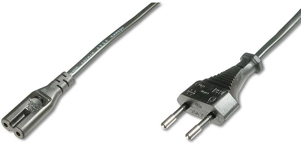 Assmann Electronic ASSMANN maitinimo laidas Euro - C7 M/F 1,8m H03VVH2-F 0,75qmm bl