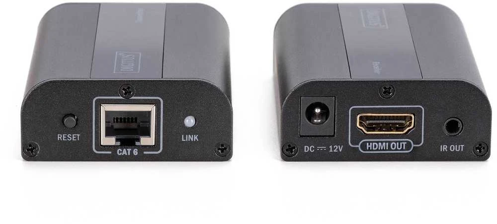 Assmann Electronic DIGITUS 4K HDMI plėtiklio rinkinys HDMI 2.0 30/60m per tinklo kabelį Cat 6 6a 7 UHD 4K2K/60Hz