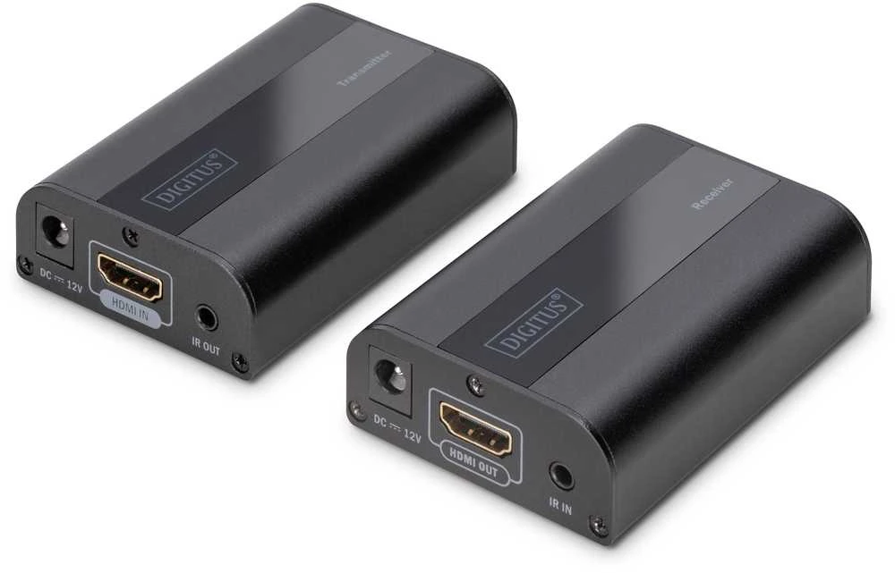 Assmann Electronic DIGITUS 4K HDMI plėtiklio rinkinys HDMI 2.0 30/60m per tinklo kabelį Cat 6 6a 7 UHD 4K2K/60Hz