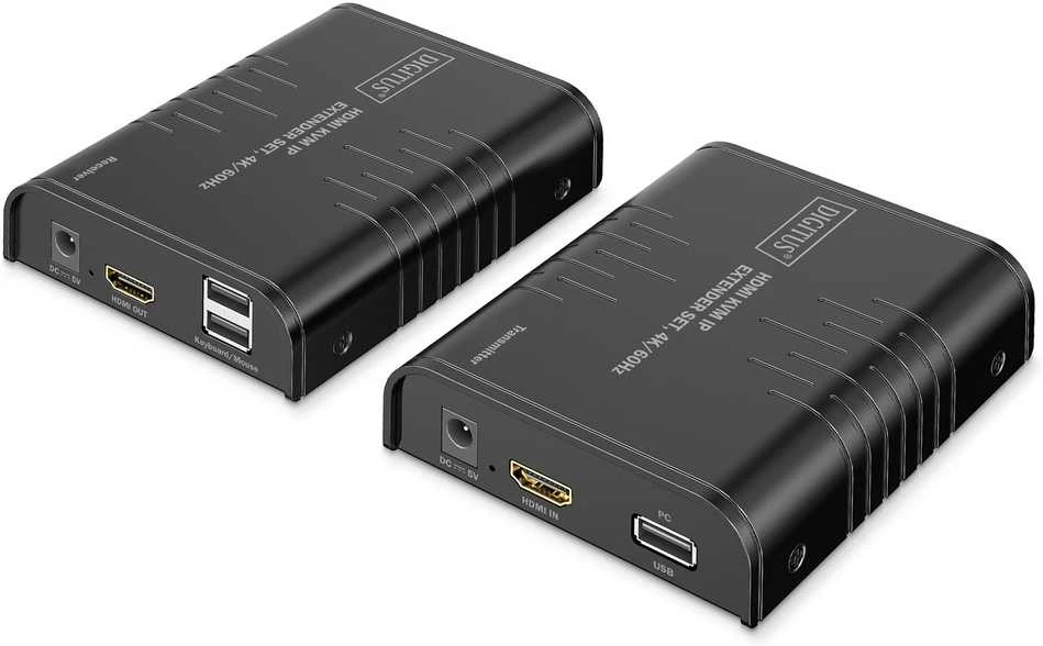 DIGITUS KVM ilgintuvo siųstuvo ir imtuvo rinkinys