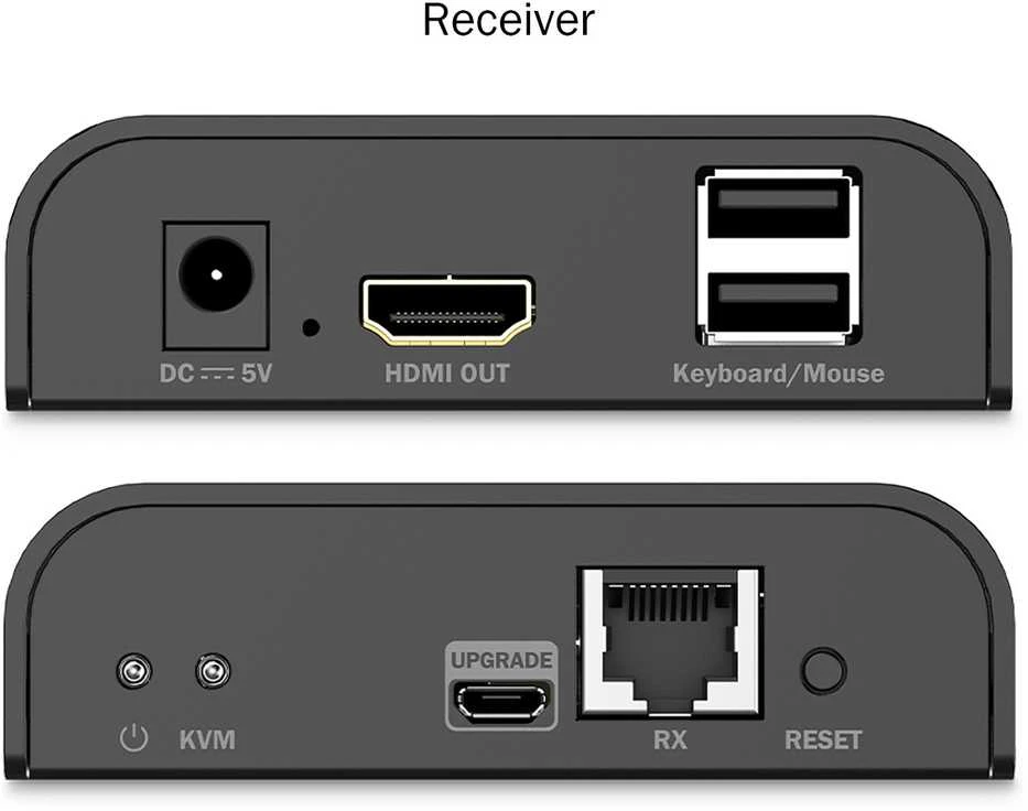 Digitus KVM imtuvo jungtys