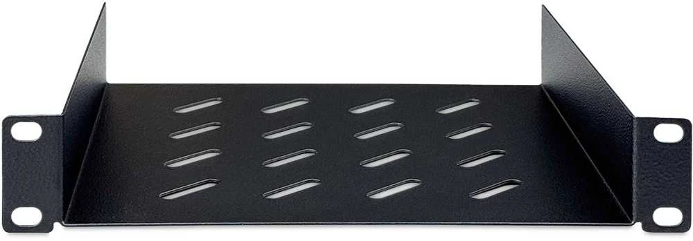 „Digitus“ | 1U fiksuota lentyna | DN-10-TRAY-2-B | Puikiai tinka laikyti komponentus, kurie nėra tinkami 254 mm (10 colių) pločio. Plonas dizainas, užimantis 1 aukščio vieneto vietą. Lengva ir greita sumontuoti arba išmontuoti. Maksimali apkrova: 25 kg | Juodas