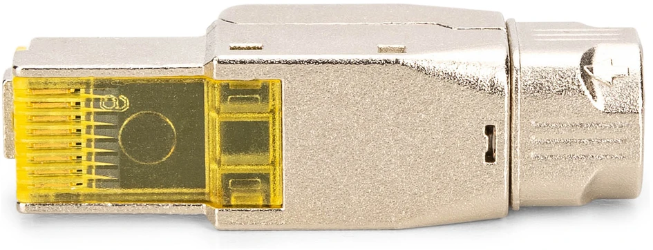 Digitus DIGIT RJ45 modulinis kištukas cat.6A, PoE++, 10GbE, ekranuotas, metalinis, be įrankių, AWG 27-22, daugiagyslis/viengyslis