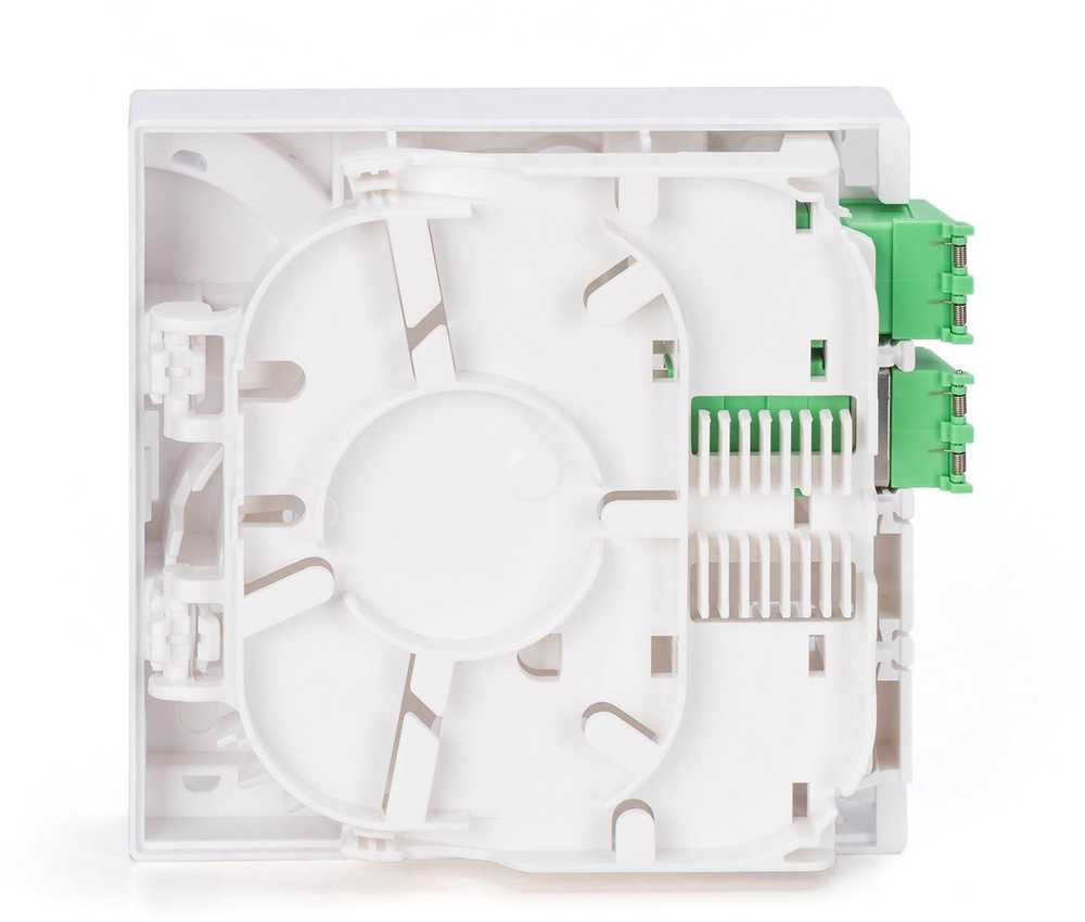 Digitus DIGITUS FTTH Gehäuse, 2 x LC/APC DX Kupplung mit Shutter