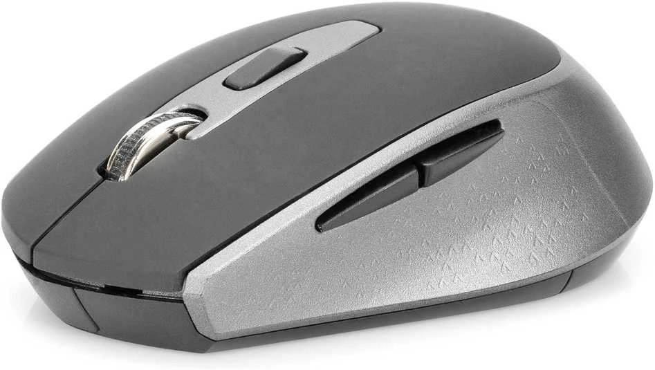Pelė Digitus Bevielė pelė DIGITUS optinė 1600 DPI 6 przycisków 2,4 GHz, juoda-pilka