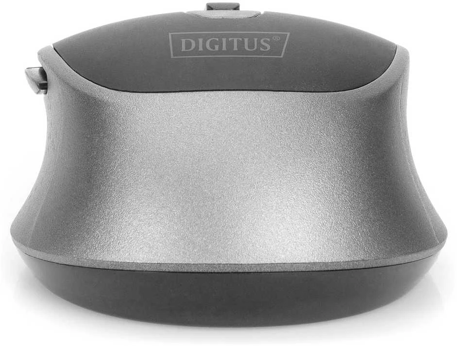 Pelė Digitus Bevielė pelė DIGITUS optinė 1600 DPI 6 przycisków 2,4 GHz, juoda-pilka