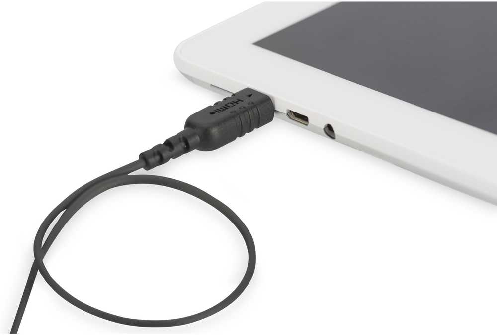 Digitus HDMI Mini - HDMI kabelis 2 m, juodas (DB-330121-020-S)