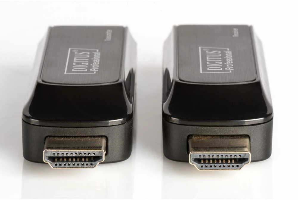 Assmann Electronic DIGITUS Mini HDMI prailginimo rinkinys Full HD 50m Cat6/6A/7 maitinamas per Micro USB laidą juodas