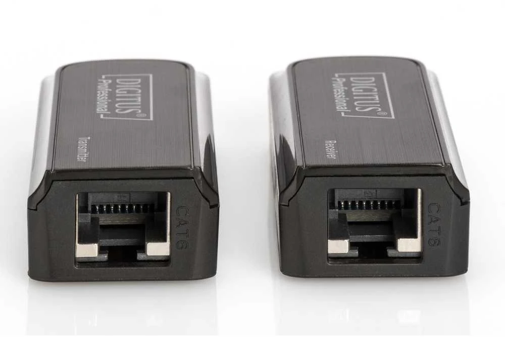 Assmann Electronic DIGITUS Mini HDMI prailginimo rinkinys Full HD 50m Cat6/6A/7 maitinamas per Micro USB laidą juodas