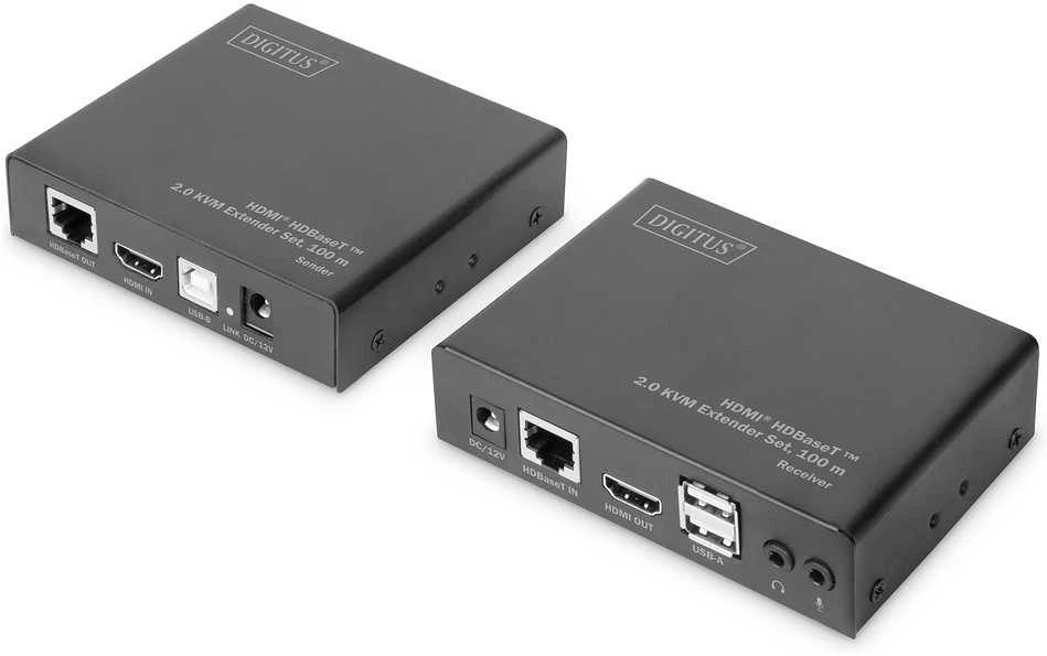 DIGITUS HDBaseT 2.0 HDMI KVM Extender Set | Digitus