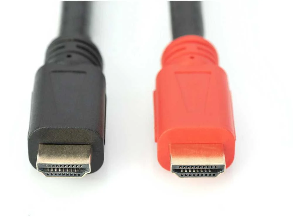 Assmann Electronic DIGITUS HDMI laidas 2xHDMI Type-A kištukas 19Pol AWG26 HDMI didelės spartos su stiprintuvu 30m.